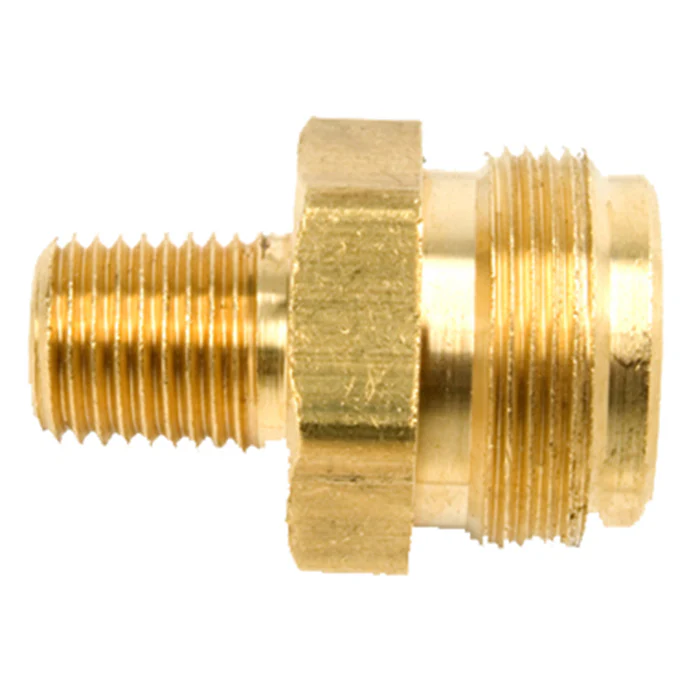 1/4in Male Pipe Thread x 1in-20 Male Throwaway Cylinder Thread