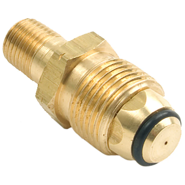 1/4in Male Pipe Thread x Restricted Flow Soft Nose P.O.L. w/ Handwheel