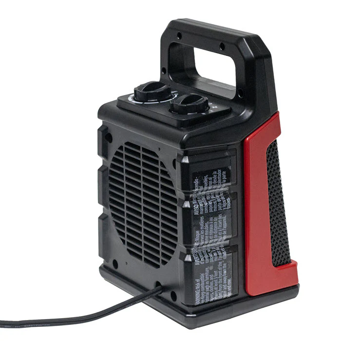 1500W Portable Ceramic Forced Air Electric Heater - Image 2