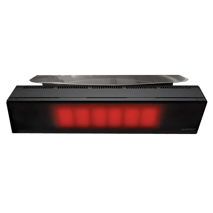 Architect Collection: 37,000 BTU Restaurant/Patio Radiant Glass Front Heater