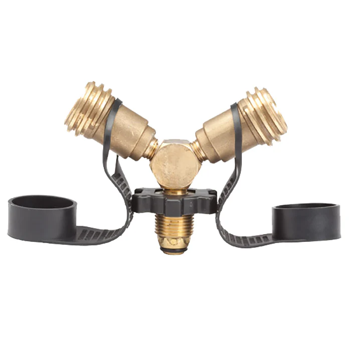 Propane Y Female Adapter with Handwheel